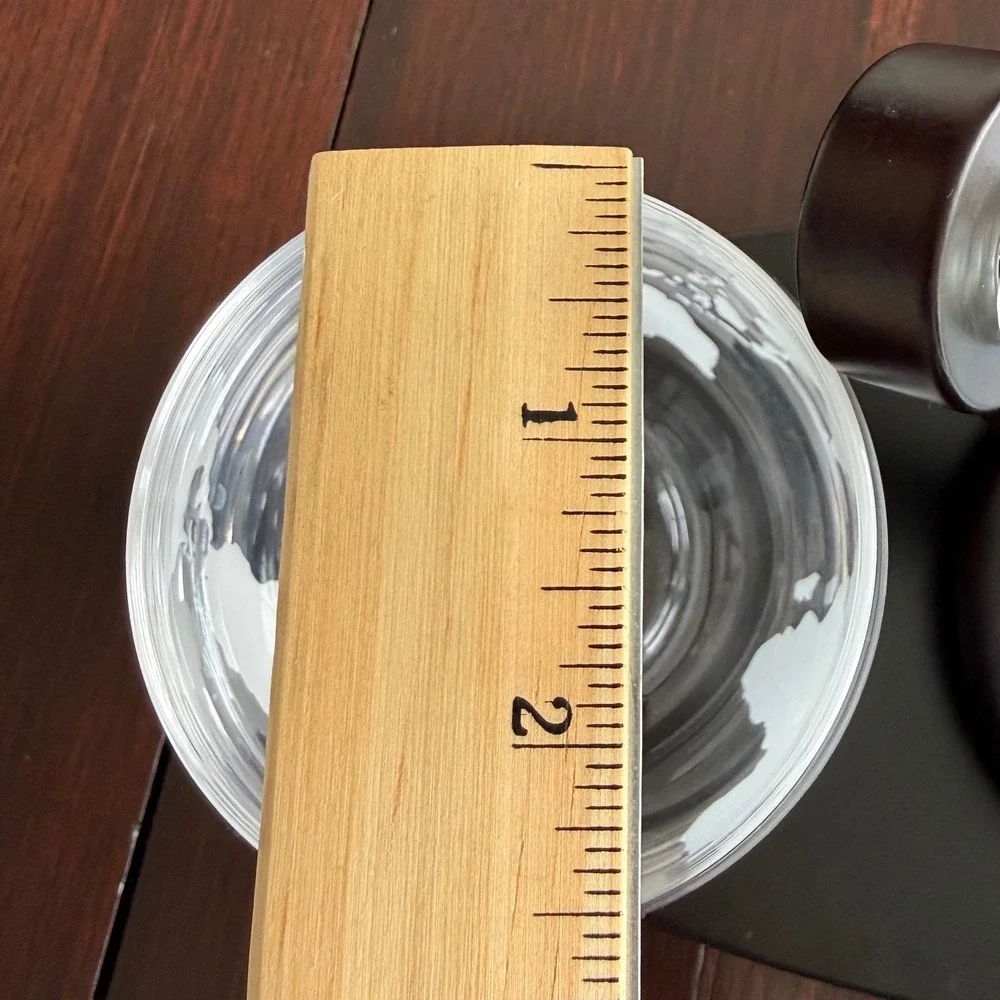 Globe Whiskey Decanter Set with Ship Inside 2‎ Etched Glasses Mahogany Base
